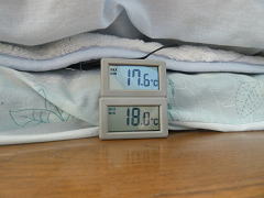 布団乾燥機 温度測定 スタート前